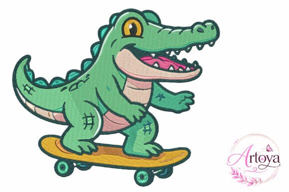 Cute Alligator Embroidery Design Review