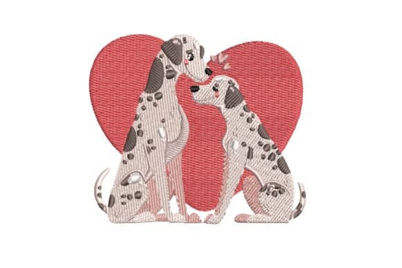 Dalmatians in Love Embroidery