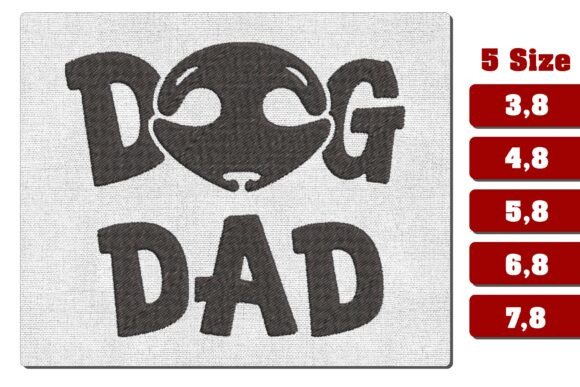 Dog Dad Silhouette Nose Embroidery File Review