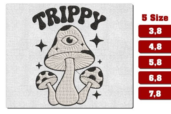 Trippy Mushroom Eye Machine Embroidery Review