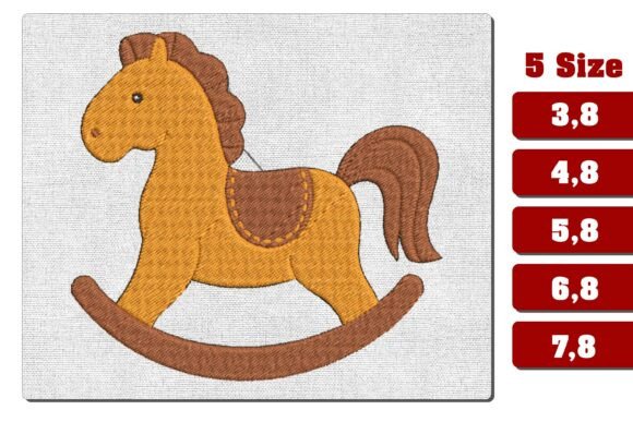 Vintage Rocking Horse Machine Embroidery Review